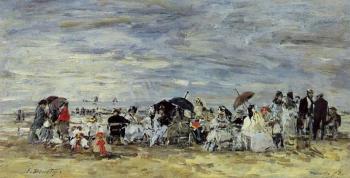 尤金 佈丹 Trouville, Beach Scene 尤金 佈丹 Trouville, Beach Scene